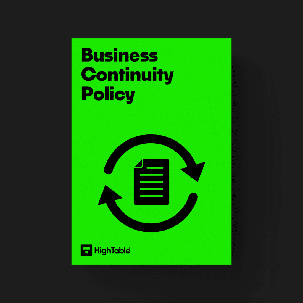 ISO 27001 Toolkit Business Continuity Policy Template