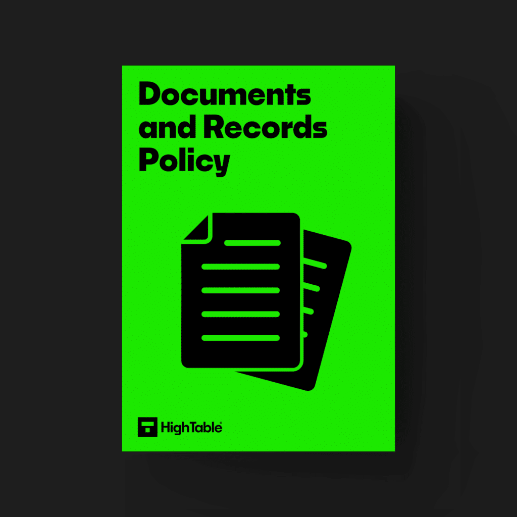 ISO 27001 Toolkit Documents and Records Policy Template