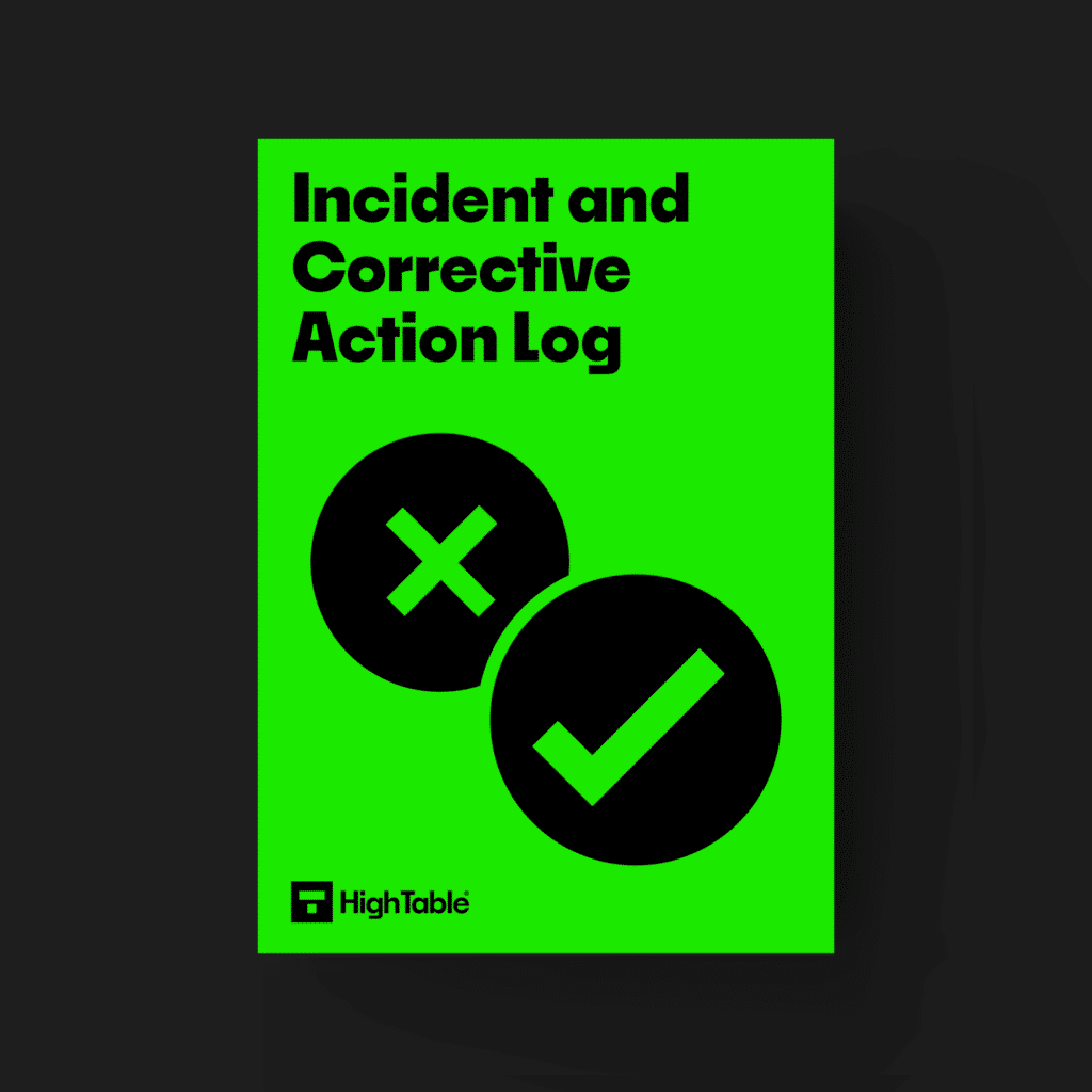 ISO 27001 Toolkit Incident and Corrective Action Log Template