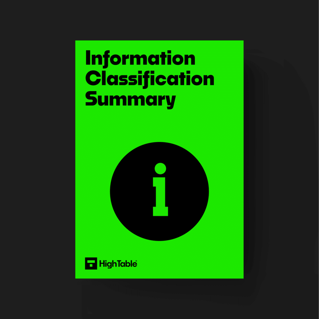 ISO 27001 Toolkit Information Classification Summary Template