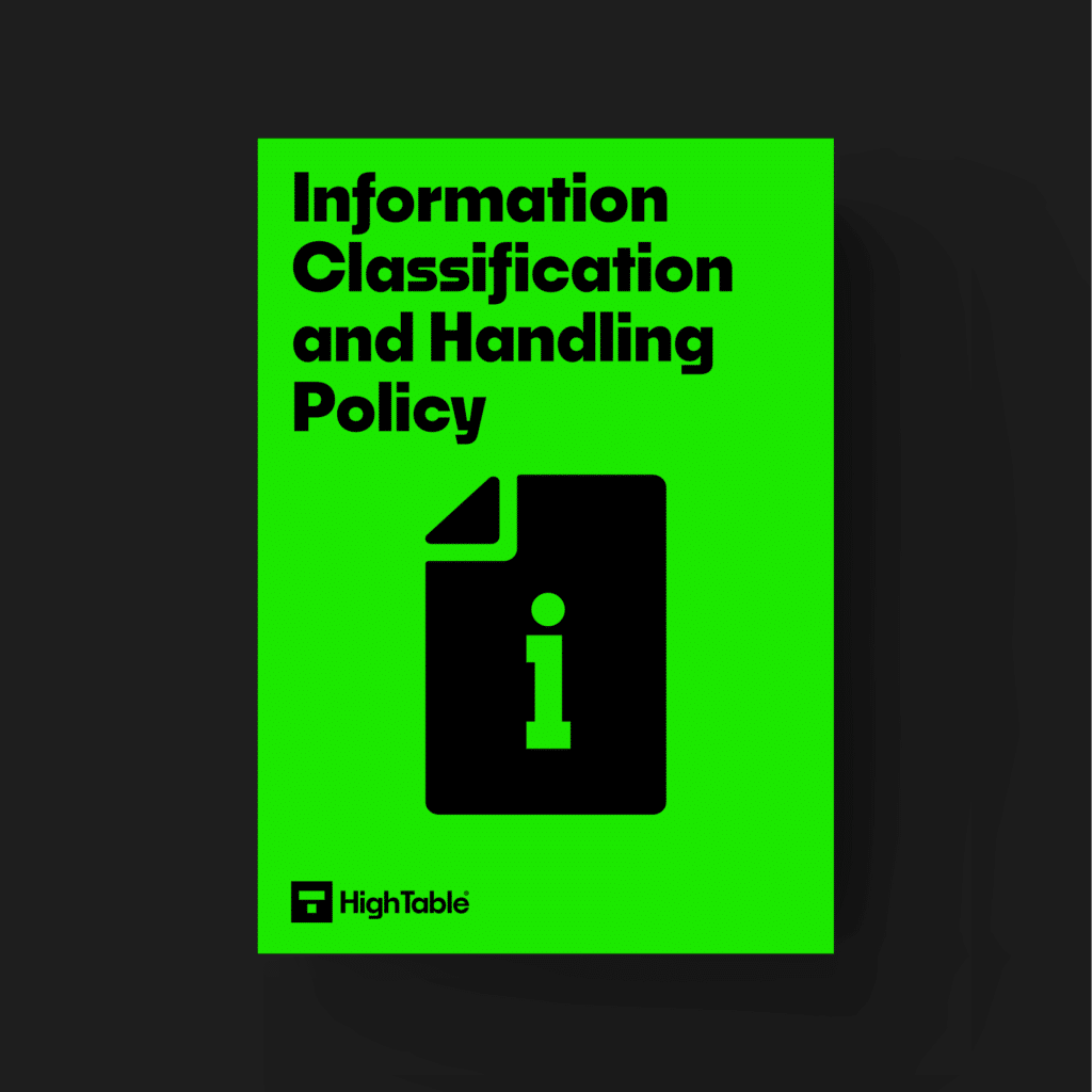 ISO 27001 Toolkit Information Classification and Handling Policy Template