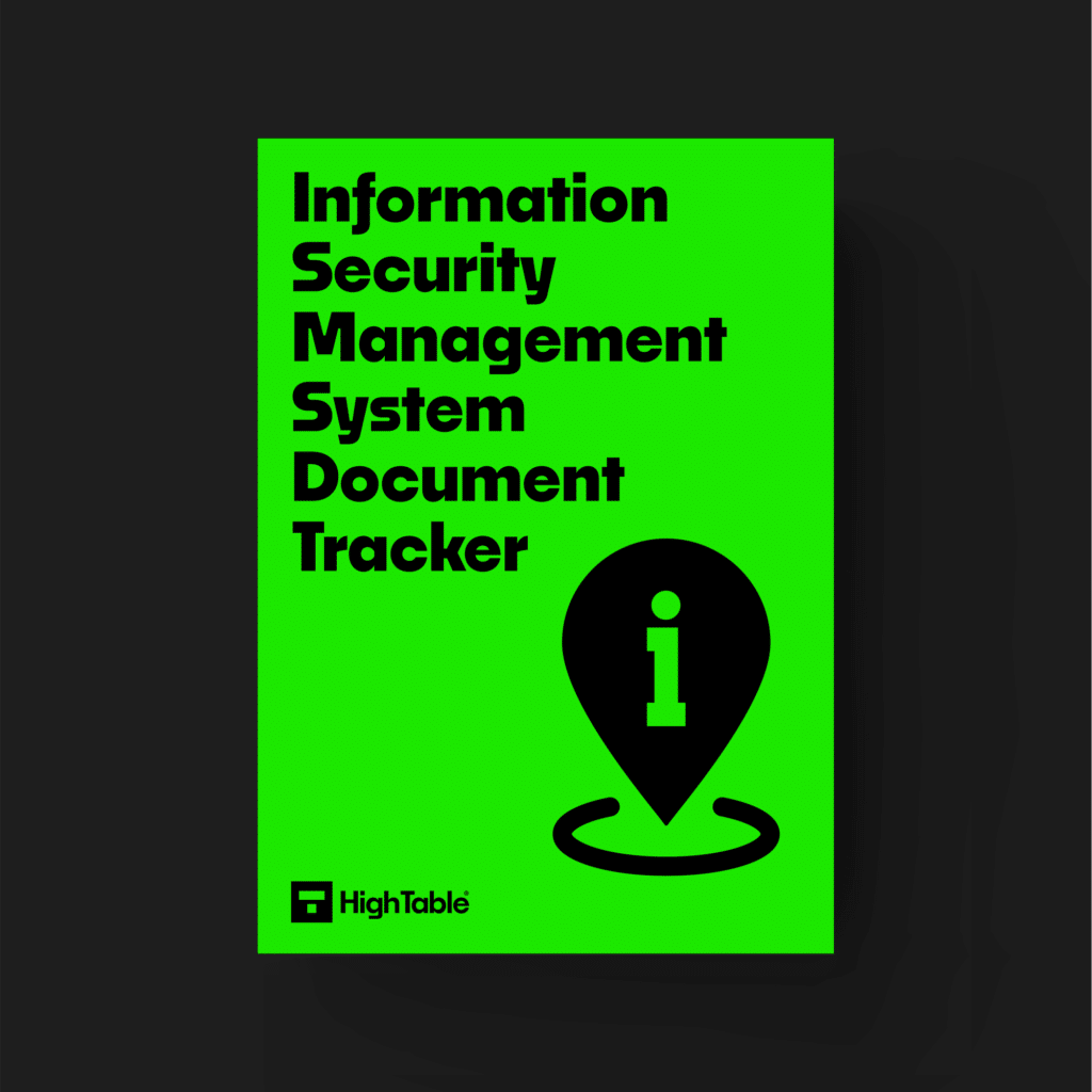 ISO 27001 Toolkit Information Security Management System Document Tracker Template