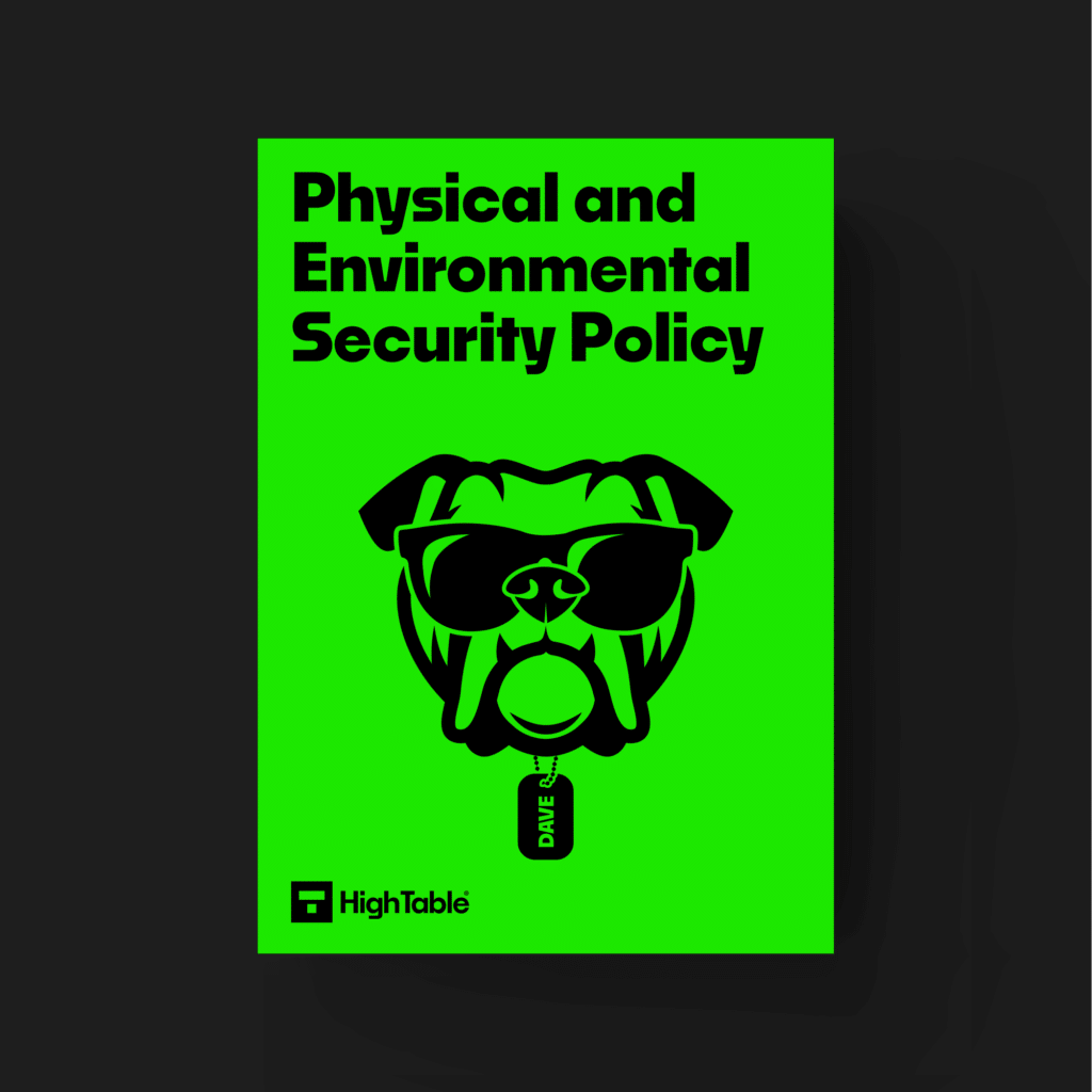 ISO 27001 Toolkit Physical and Environmental Security Policy Template